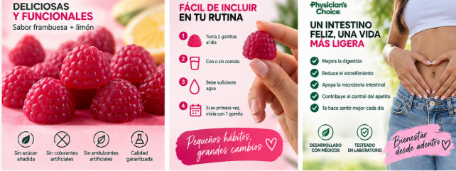 Gomitas de fibra prebiótica - vista 3