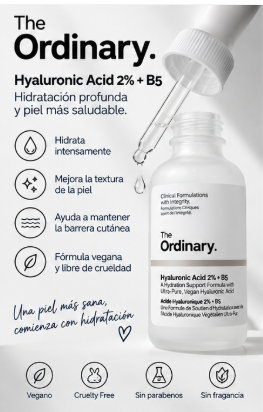 Ácido hialurónico 2% + B5 The Ordinary - vista 2