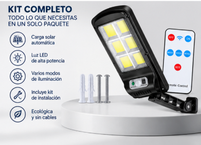 Lámpara solar LED con sensor - vista 5