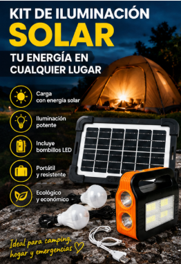 Kit de iluminación solar para camping BK-999B - vista 3