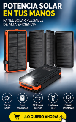 Power bank solar con paneles plegables - vista 4