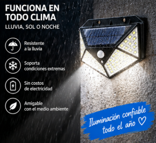 Aplique solar con sensor de movimiento - AP Tienda