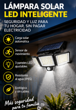 Reflector solar LED para exteriores - vista 2