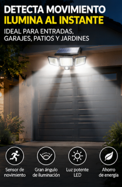 Reflector solar LED para exteriores - vista 3